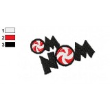 OmNom Logo Embroidery Design